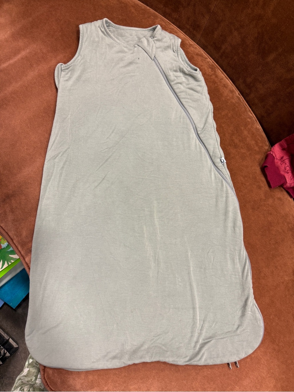 Unbranded Light Sage Green Sleeveless Baby Sleep Sack